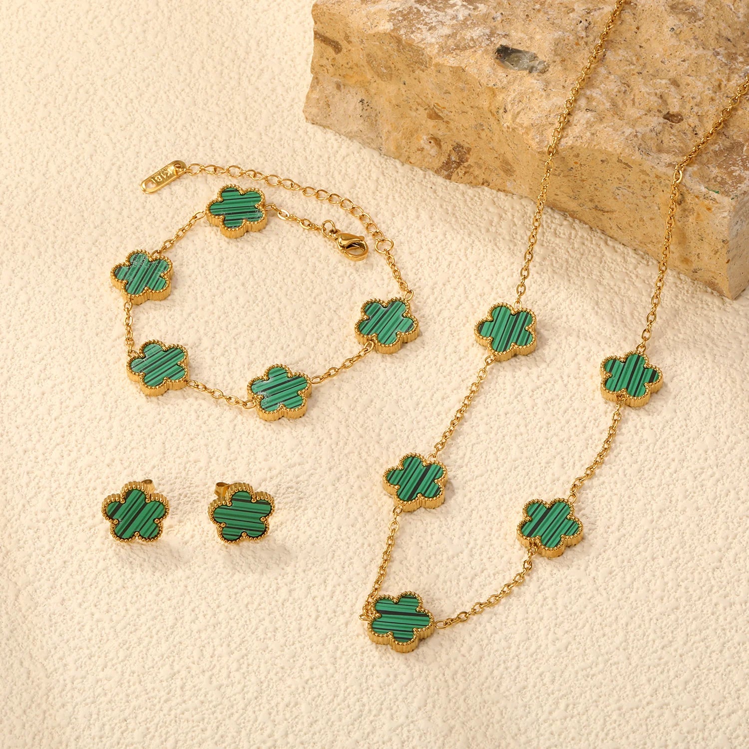 Shell Flower Jewelry Set