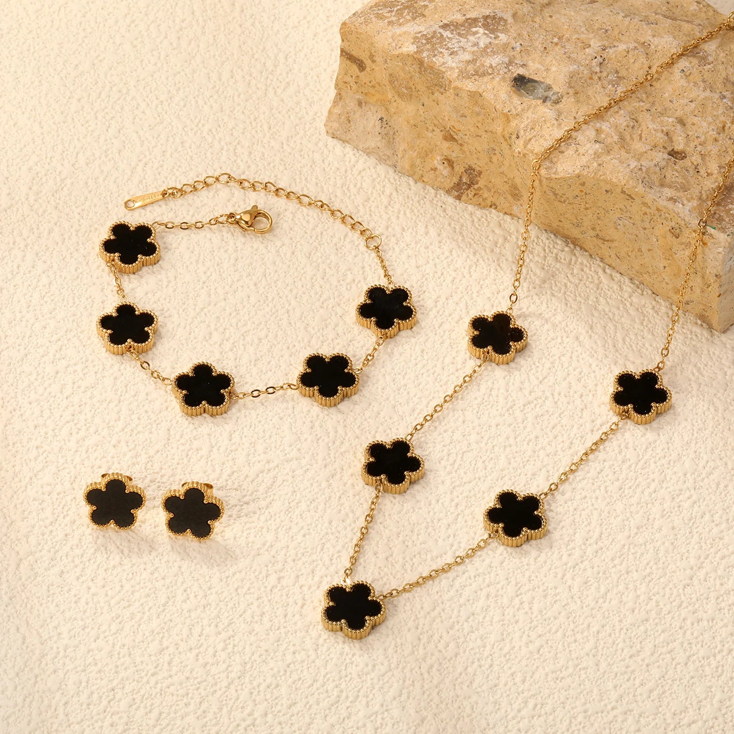 Shell Flower Jewelry Set