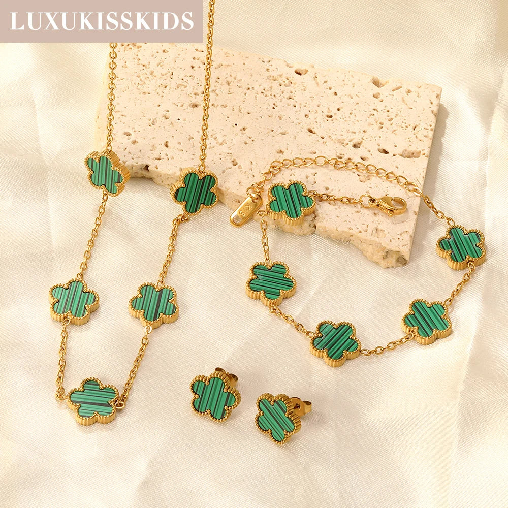Shell Flower Jewelry Set