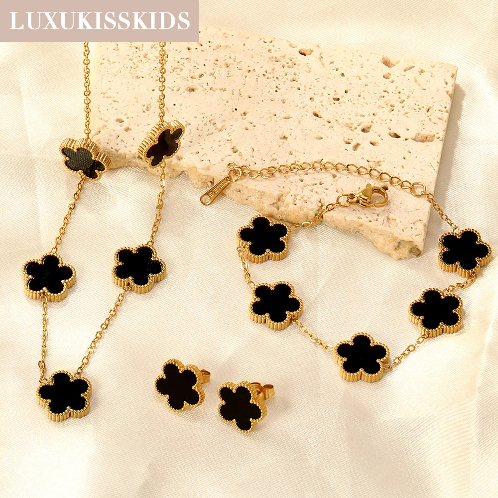 Shell Flower Jewelry Set