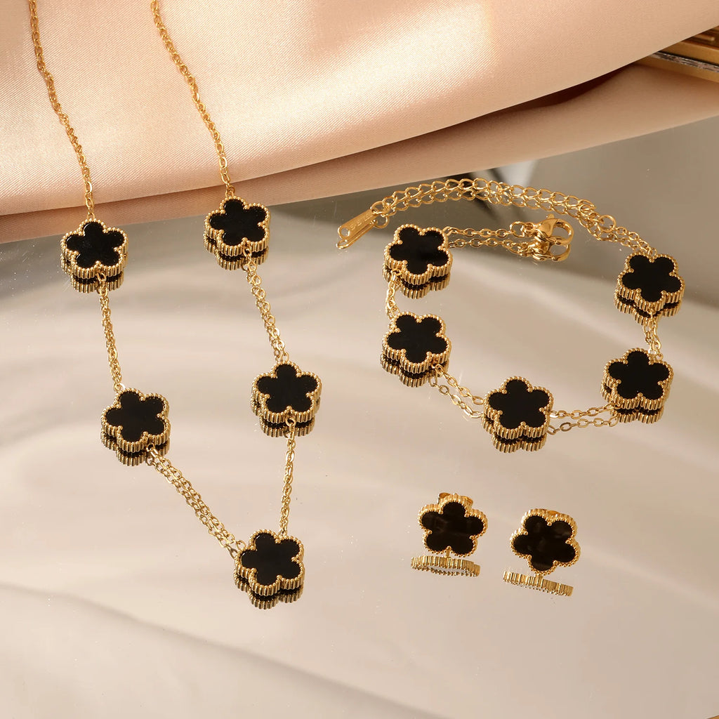 Shell Flower Jewelry Set