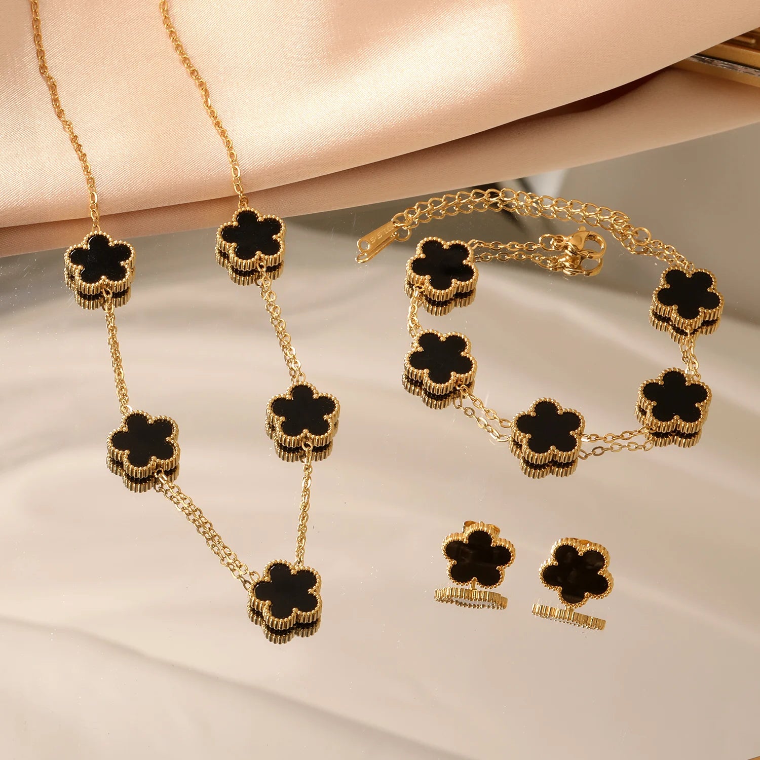 Shell Flower Jewelry Set