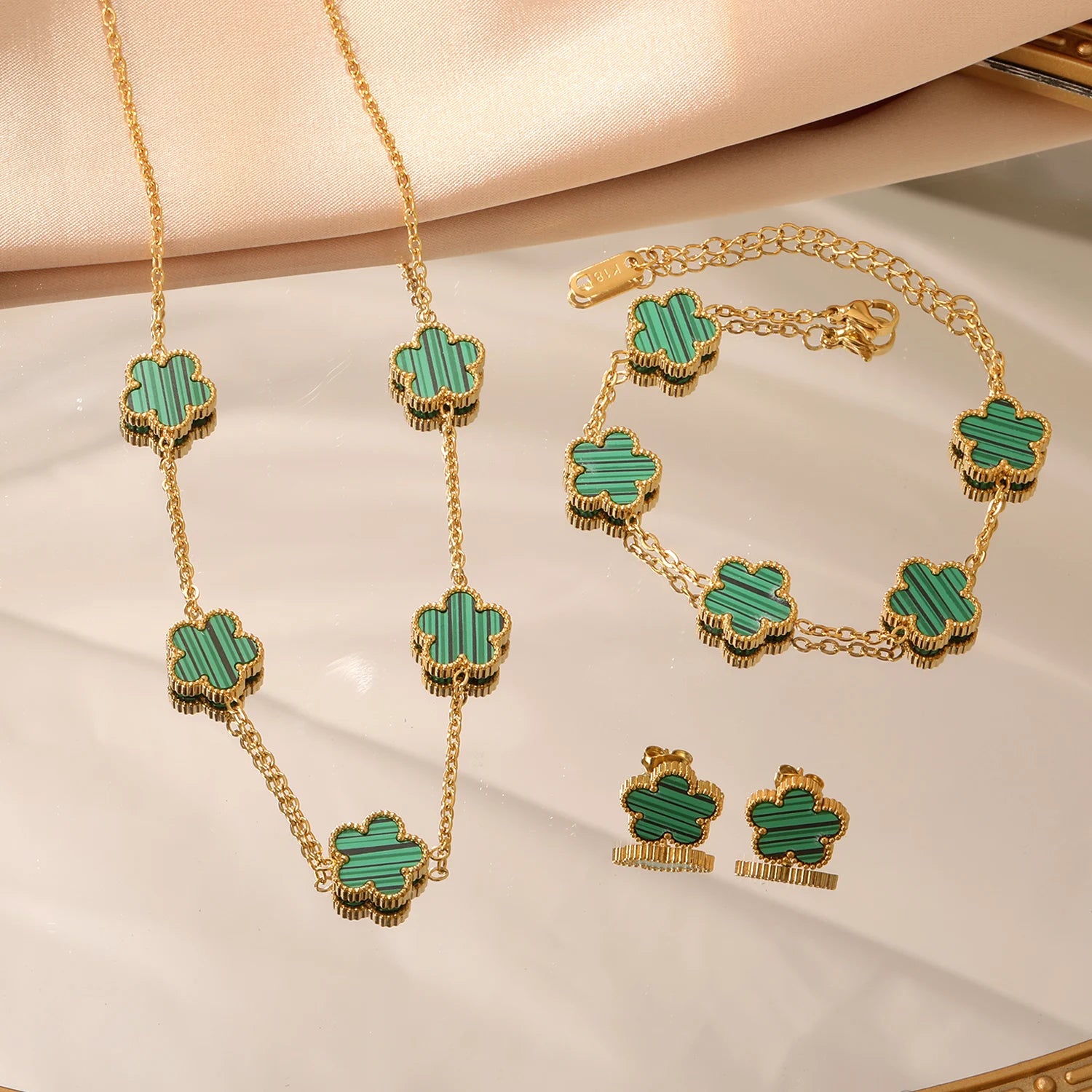 Shell Flower Jewelry Set